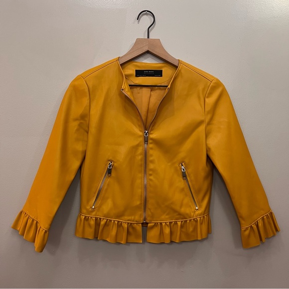 Zara Jackets & Blazers - zara faux leather jacket